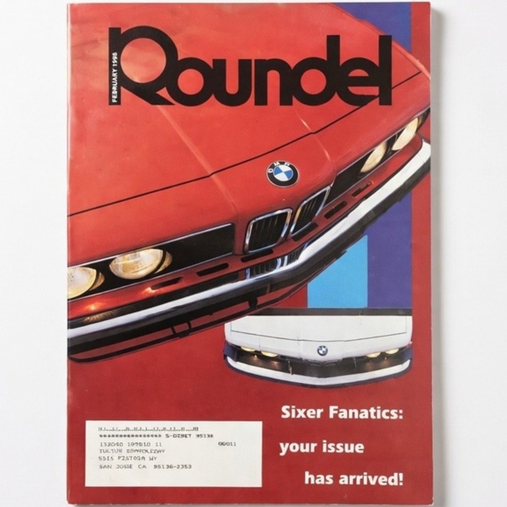 Roundel Magazine BMW Car Club Feb. 1998 Vol. 29(2) - 323iS Coupe and Convertible